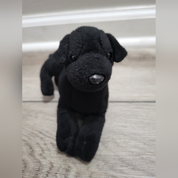 Vintage Stuffins Black Labrador Retriever Bean Bag Dog Collectible Plush Animal - Picture 6 of 8